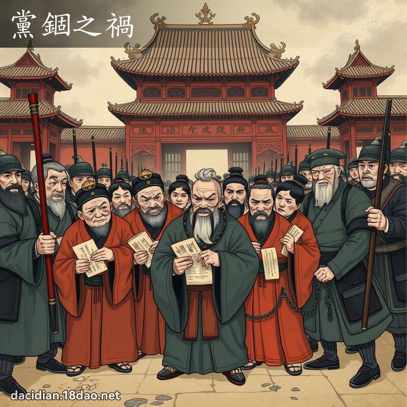 黨錮之禍 - 國語大辭典配圖