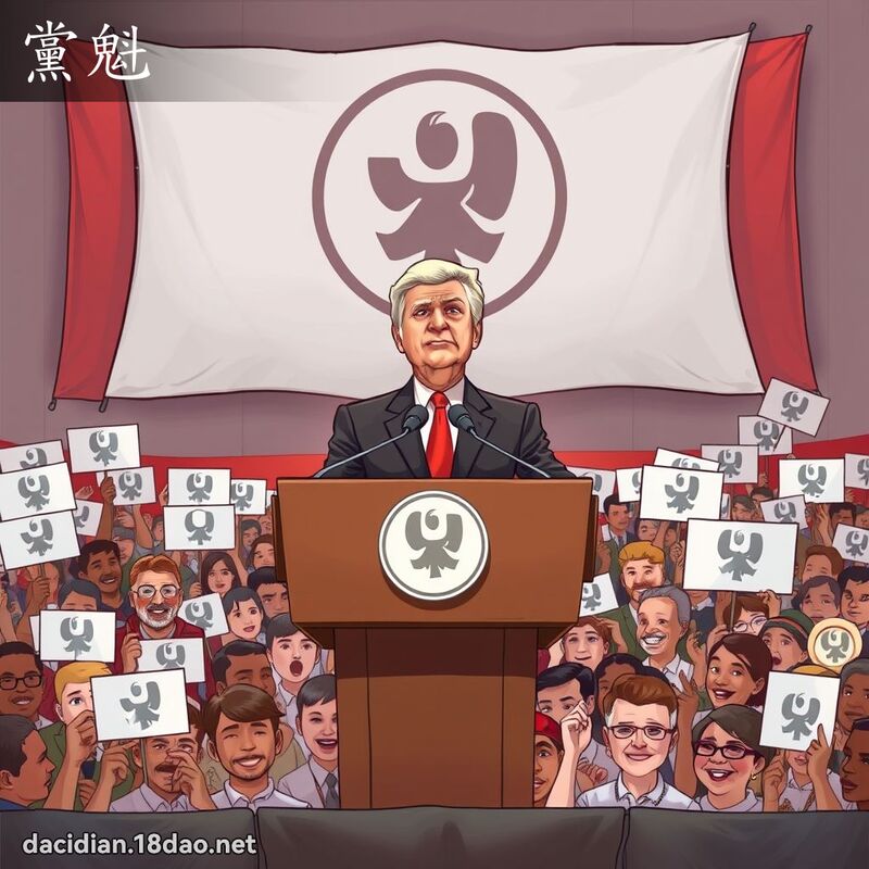 黨魁 - 國語大辭典配圖