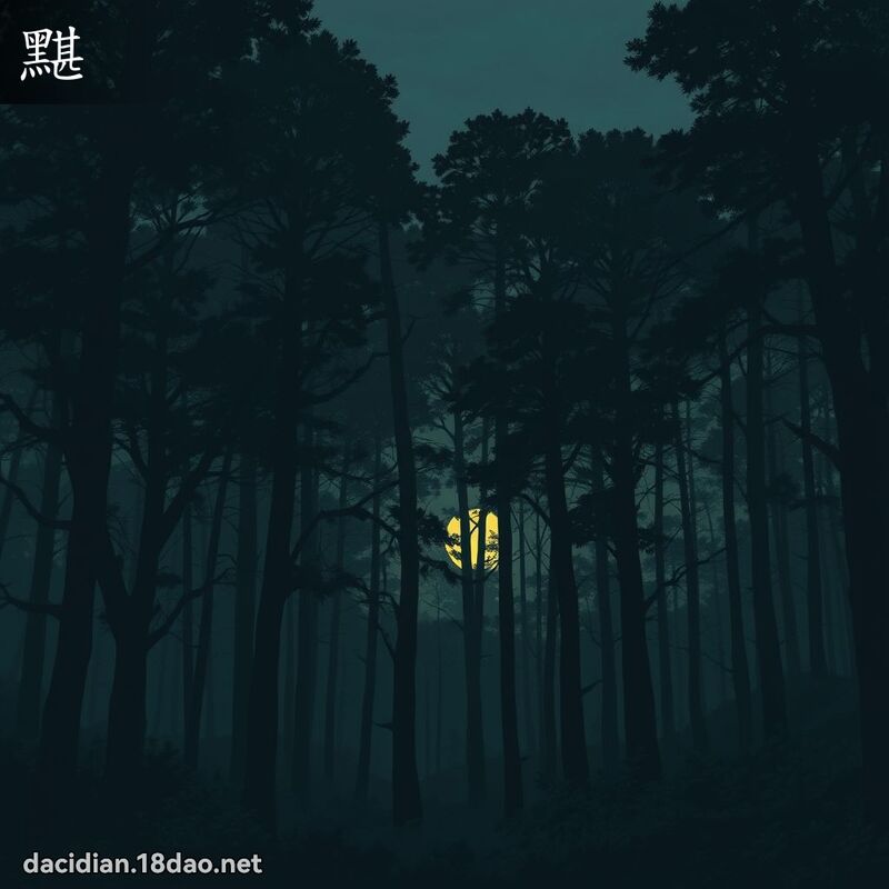 黮 - 国语大辞典配图