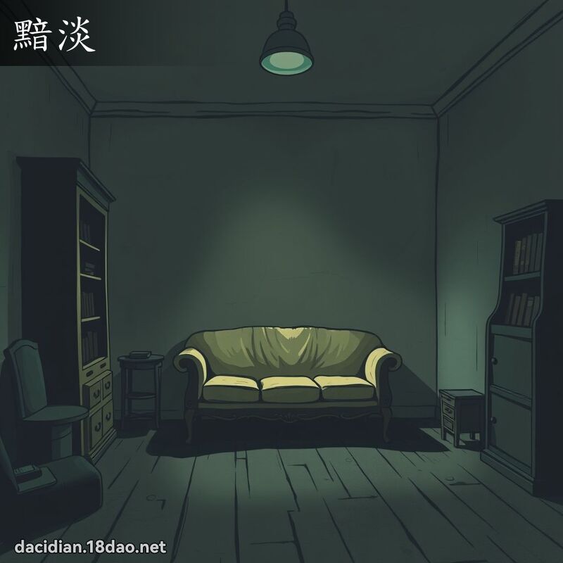 黯淡 - 國語大辭典配圖