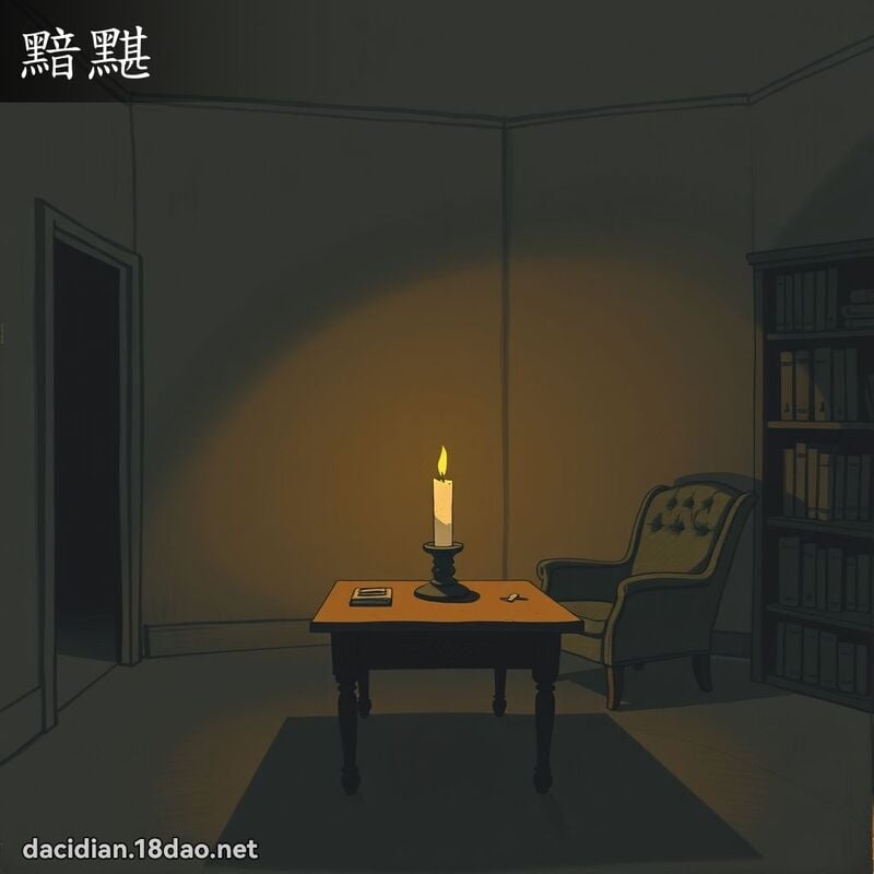 黯黮 - 国语大辞典配图
