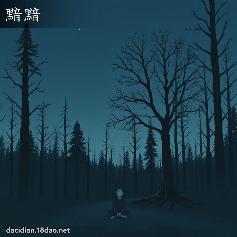黯黯 - 國語大辭典配圖