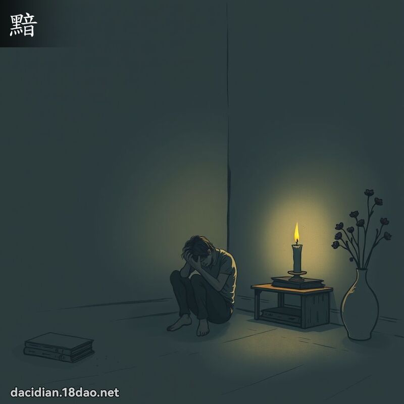 黯 - 國語大辭典配圖