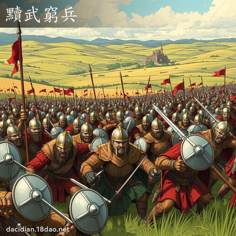 黷武窮兵 - 國語大辭典配圖