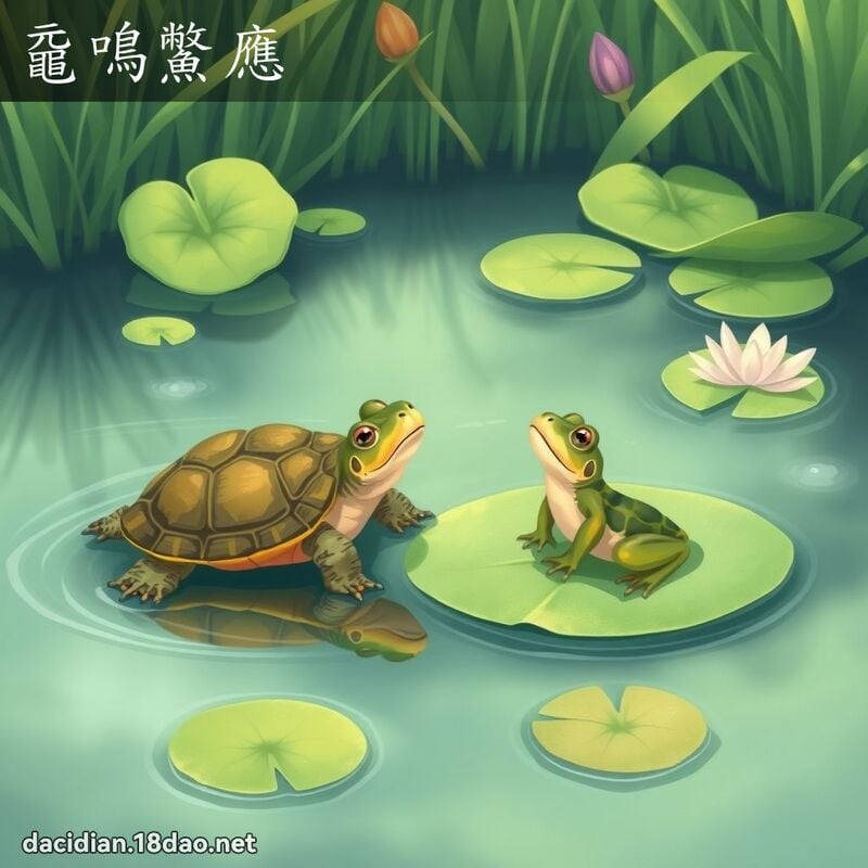 黿鳴鱉應 - 國語大辭典配圖