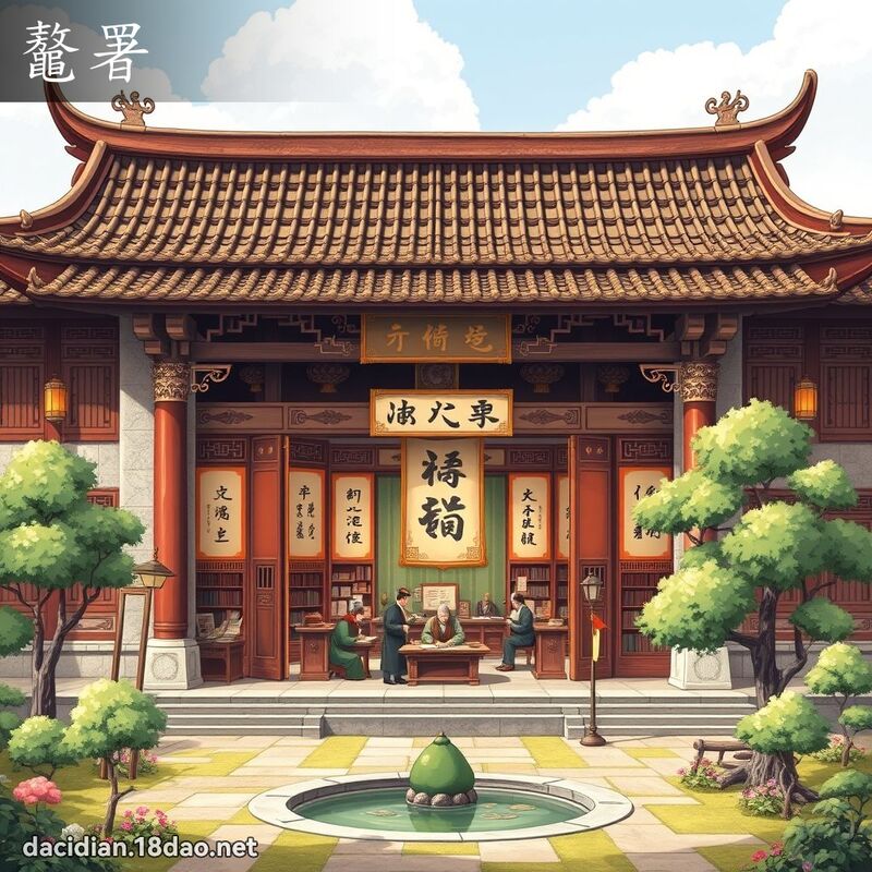 鼇署 - 国语大辞典配图
