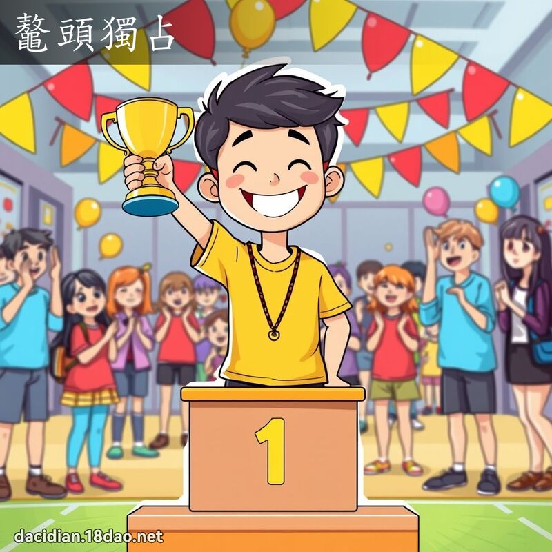 鼇头独占 - 国语大辞典配图
