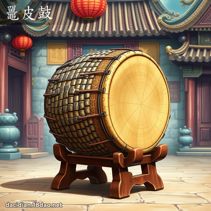 鼉皮鼓 - 國語大辭典配圖