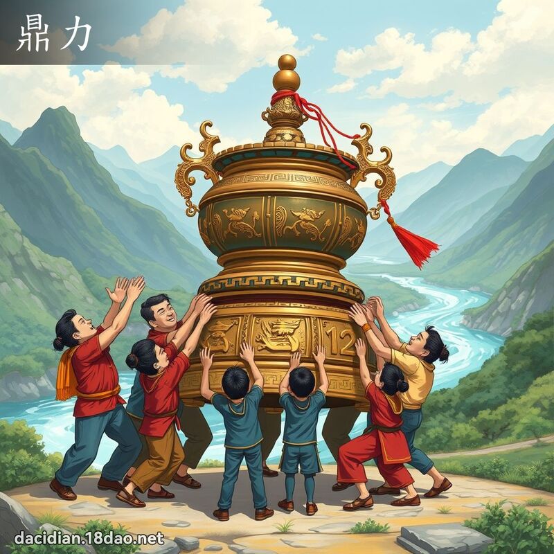 鼎力 - 國語大辭典配圖
