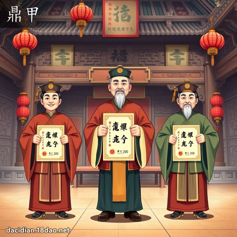 鼎甲 - 國語大辭典配圖