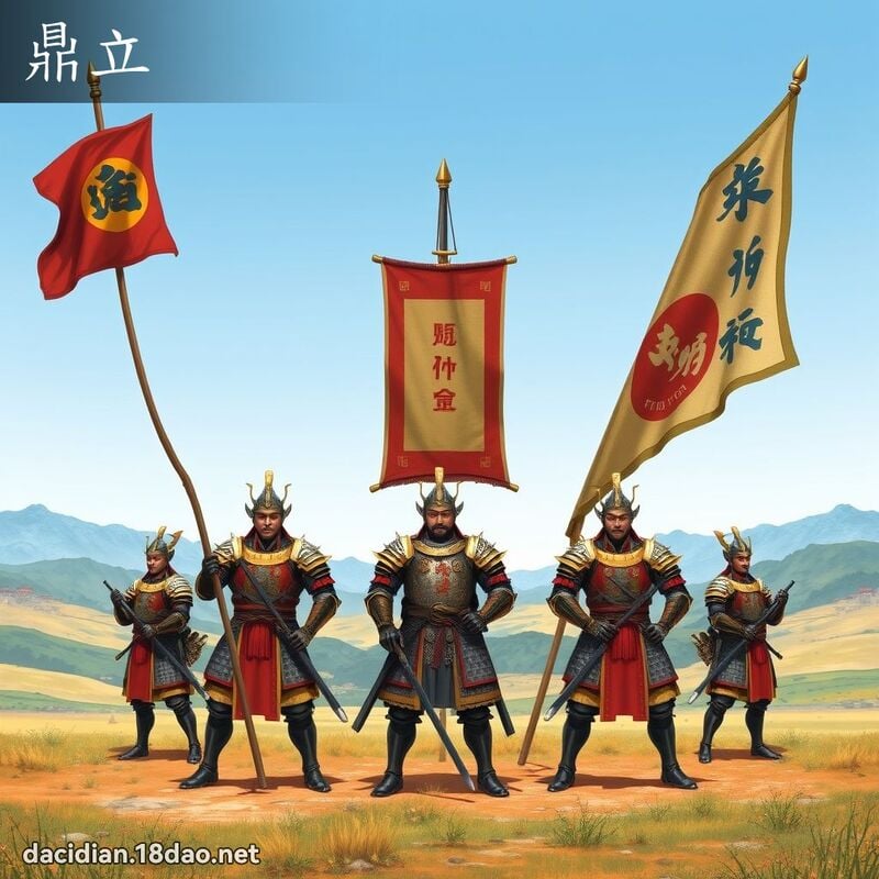 鼎立 - 国语大辞典配图