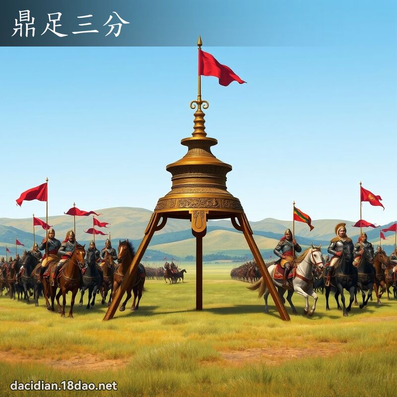 鼎足三分 - 國語大辭典配圖