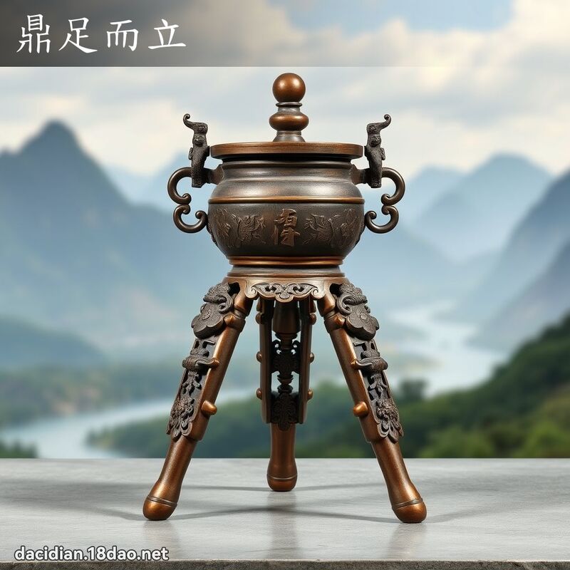 鼎足而立 - 國語大辭典配圖