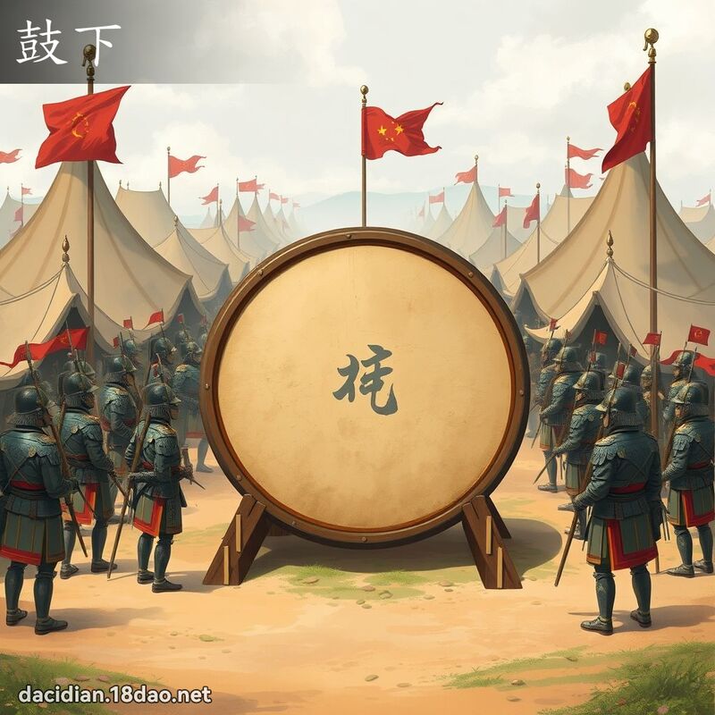 鼓下 - 国语大辞典配图