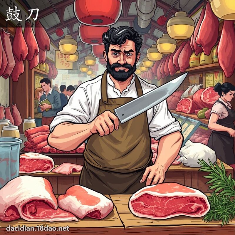 鼓刀 - 國語大辭典配圖