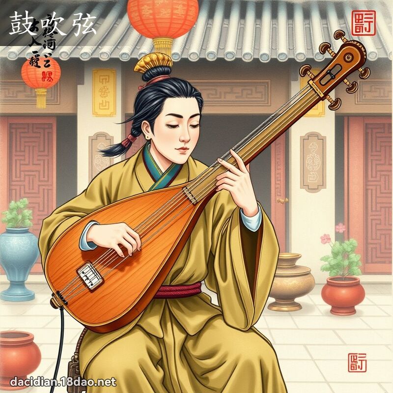 鼓吹弦 - 國語大辭典配圖