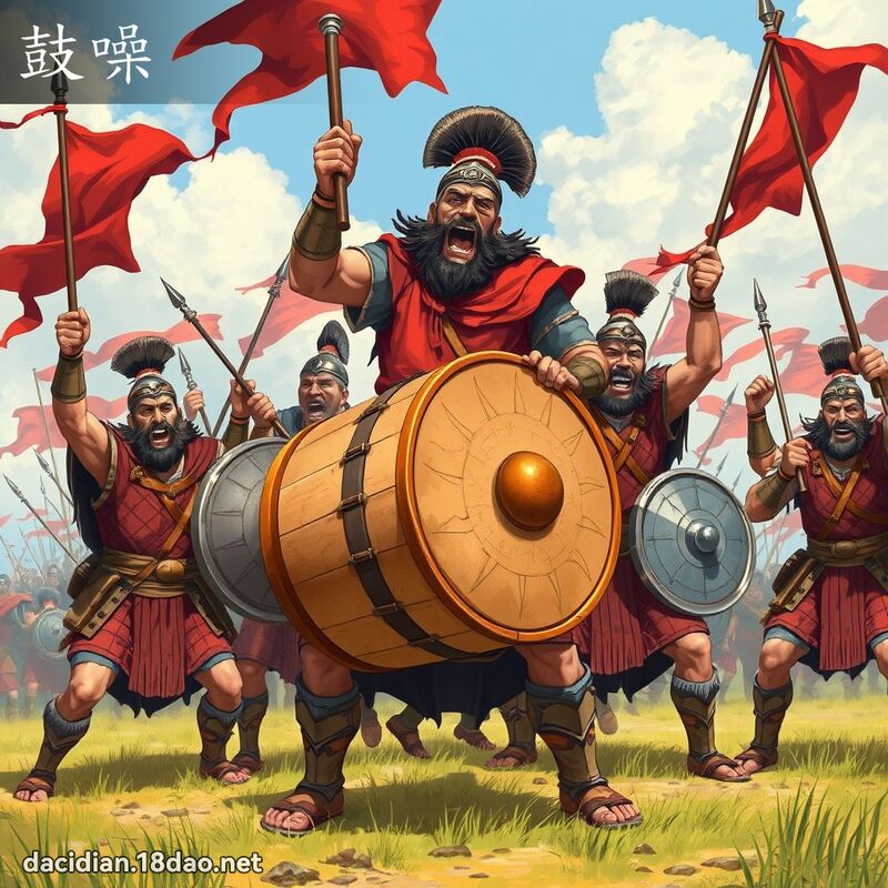 鼓噪 - 國語大辭典配圖