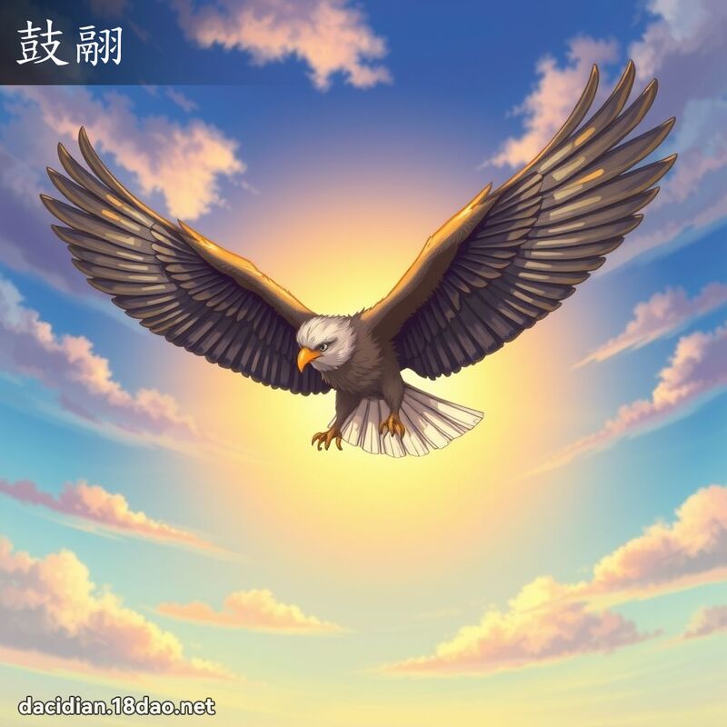 鼓翮 - 国语大辞典配图