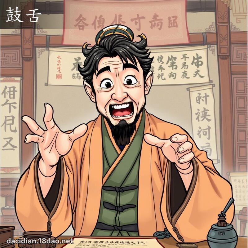 鼓舌 - 國語大辭典配圖