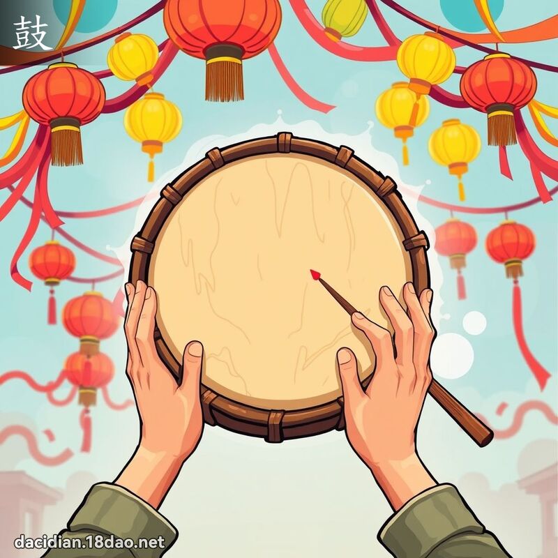 鼓 - 國語大辭典配圖