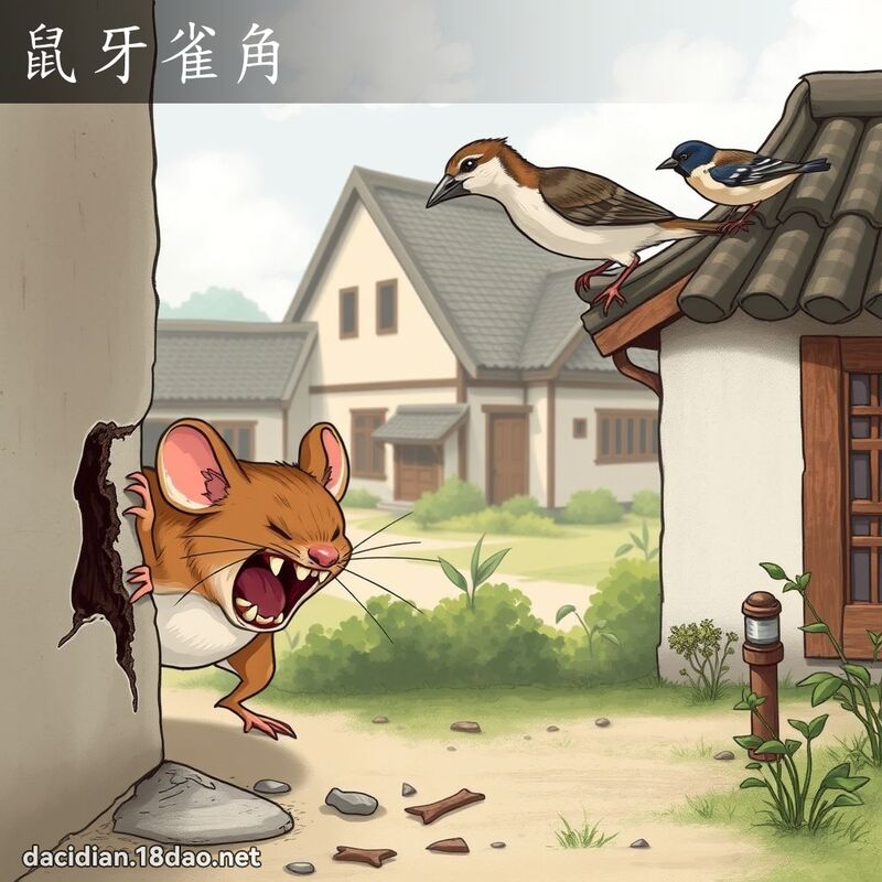 鼠牙雀角 - 国语大辞典配图
