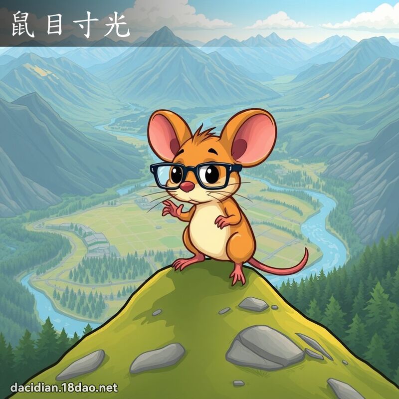 鼠目寸光 - 国语大辞典配图