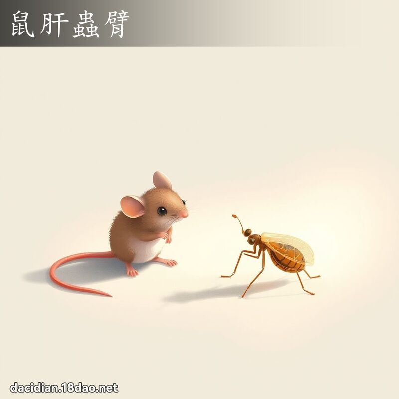 鼠肝虫臂 - 国语大辞典配图