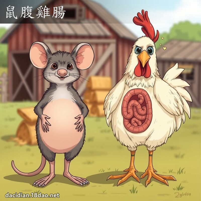 鼠腹雞腸 - 國語大辭典配圖