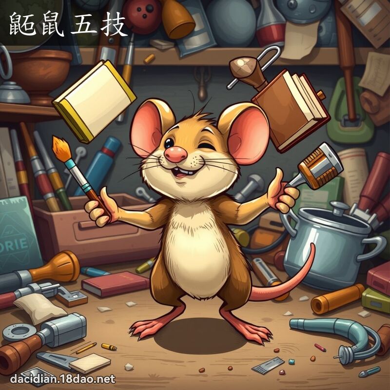 鼫鼠五技 - 国语大辞典配图