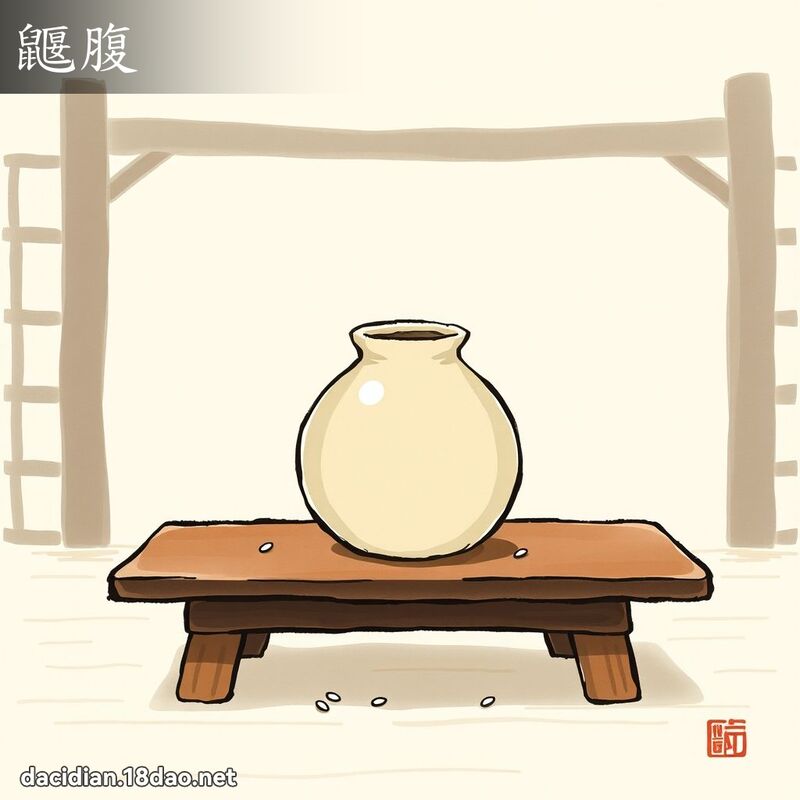 鼴腹 - 国语大辞典配图