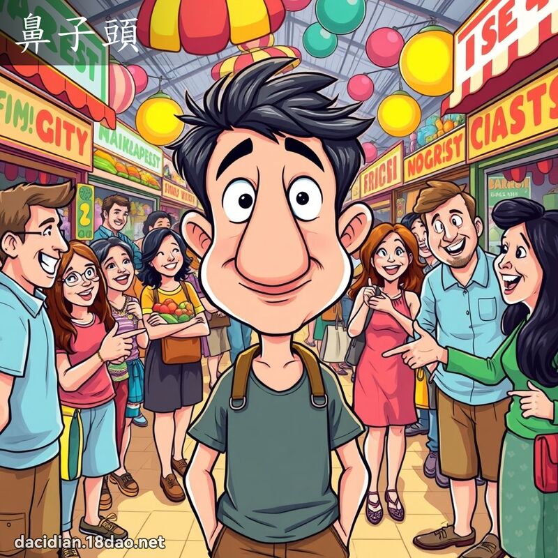 鼻子頭 - 國語大辭典配圖