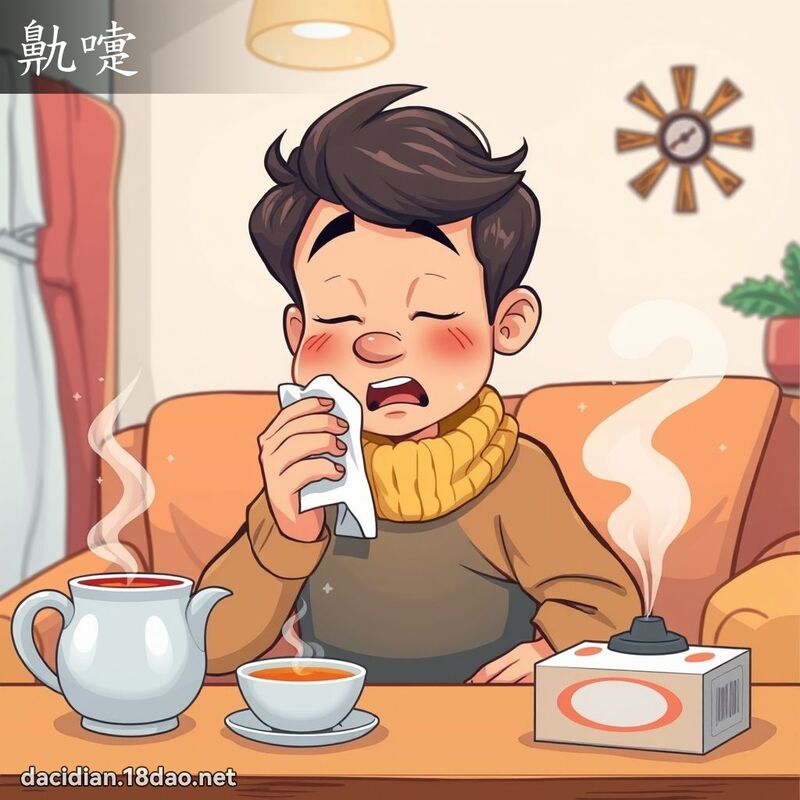 鼽嚏 - 國語大辭典配圖