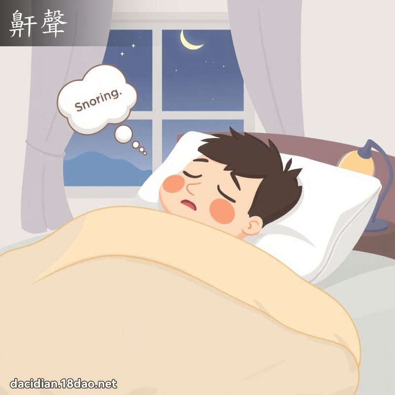 鼾聲 - 國語大辭典配圖