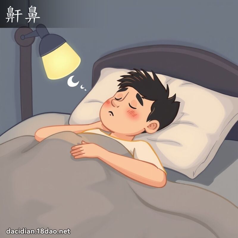 鼾鼻 - 國語大辭典配圖