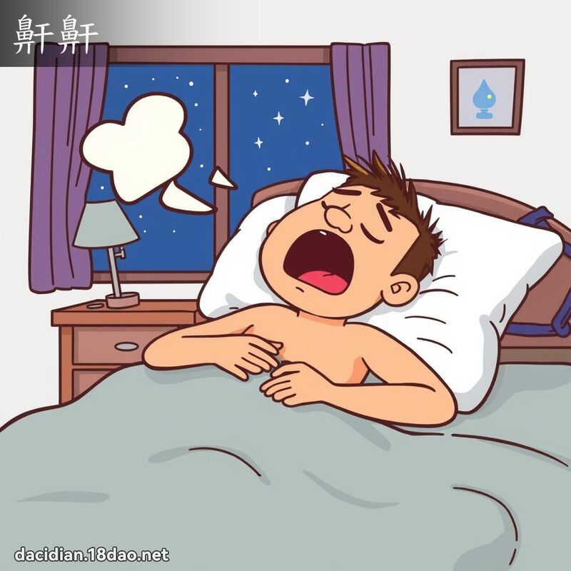 鼾鼾 - 国语大辞典配图