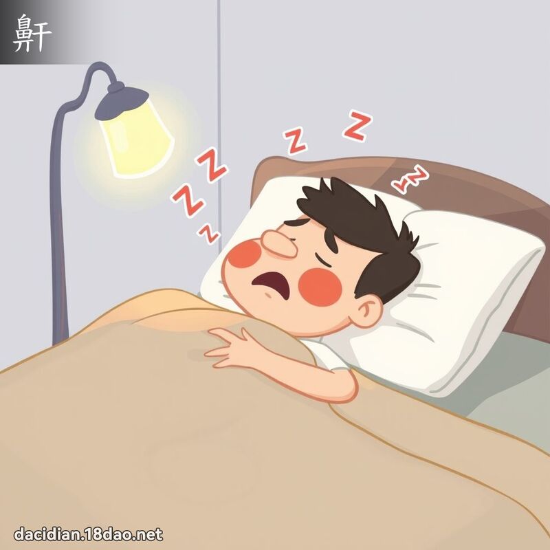 鼾 - 國語大辭典配圖