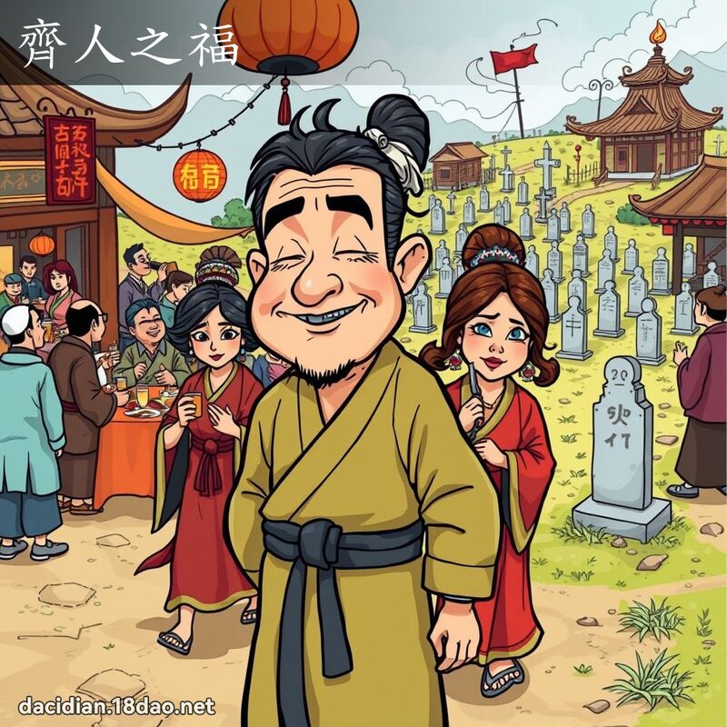 齐人之福 - 国语大辞典配图