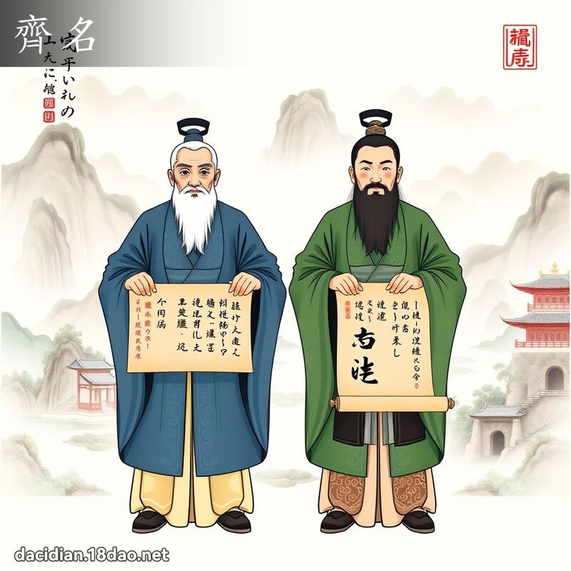 齐名 - 国语大辞典配图