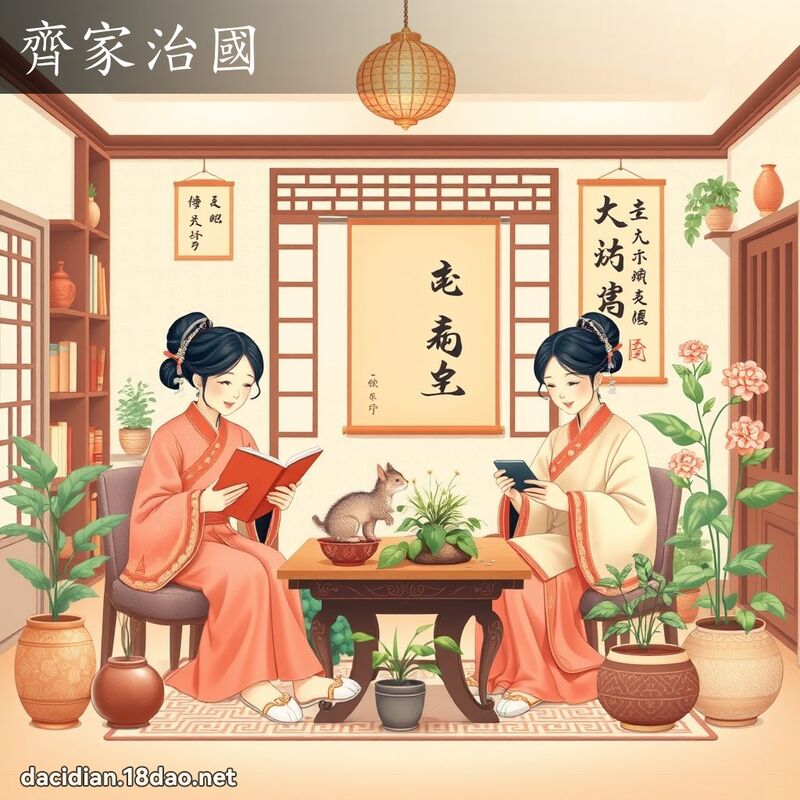 齊家治國 - 國語大辭典配圖
