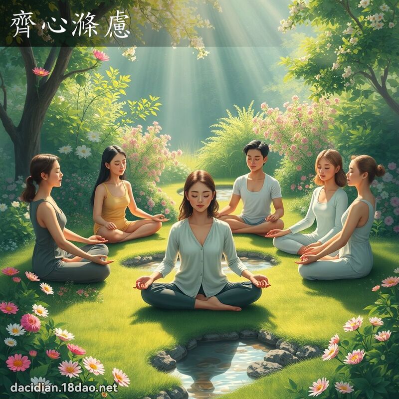 齐心涤虑 - 国语大辞典配图