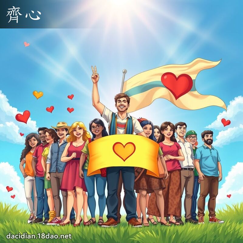 齊心 - 國語大辭典配圖