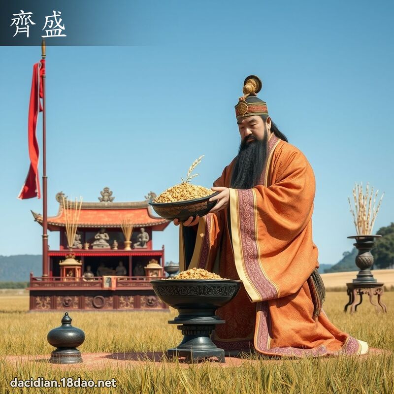 齐盛 - 国语大辞典配图