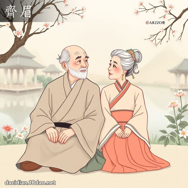齊眉 - 國語大辭典配圖