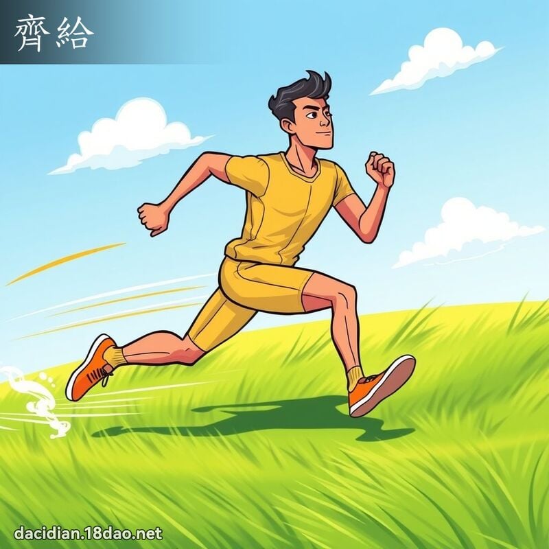 齐给 - 国语大辞典配图