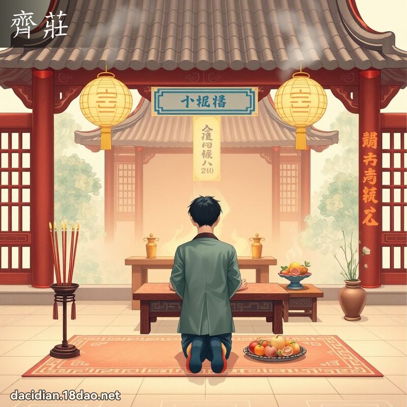 齐庄 - 国语大辞典配图