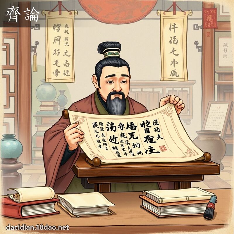 齐论 - 国语大辞典配图