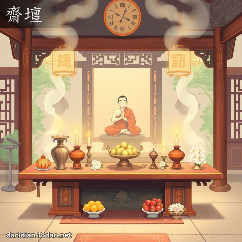斋坛 - 国语大辞典配图