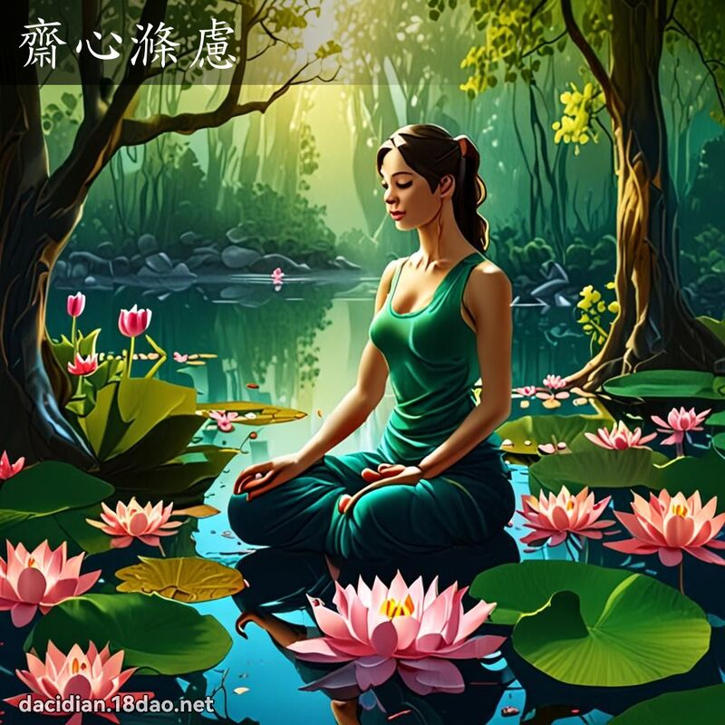 齋心滌慮 - 國語大辭典配圖