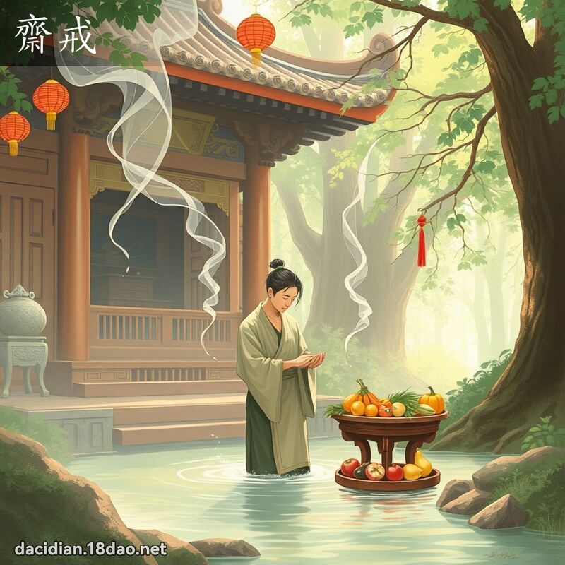 齋戒 - 國語大辭典配圖