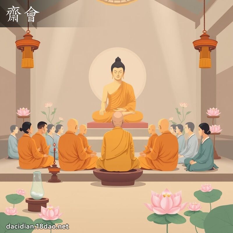 齋會 - 國語大辭典配圖